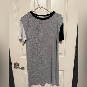 Rag & Bone Color Block Gray and Black Dress